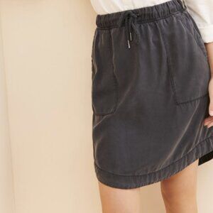 🖤 Anthropologie – Klara Utility Mini Skirt – Slate Charcoal – Small – Worn 1X ✨